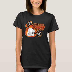 Burn Marshmallow Smores Camping Gym Fitness Wo T-Shirt