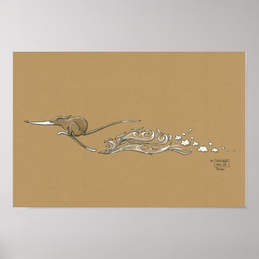 "Burn" Poster (Vorne)