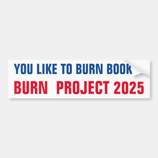 BURN-PROJEKT 2025 AUTOAUFKLEBER (Vorne)