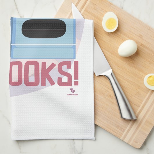 Burn Roasts Not Books Funny Reader Hausfrau Geschirrtuch (Viertel Falte)