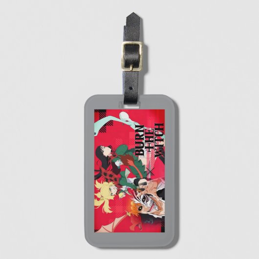 Burn the Witch Tote Bag – Spooky Halloween Accesso Gepäckanhänger (Vorderseite Vertikal)