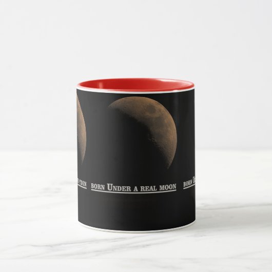 Burn Under a Real Moon Mug Tasse (Zentrum)