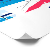 Burnaby - Canada MilkTea City Map Poster (Ecke)