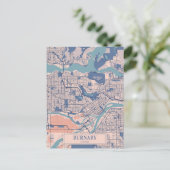 Burnaby Kanada Windige Stadtkarte Reise Postkarte (Stehend Vorderseite)