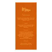 Burnange Geburtstagsmenü Dinner Karte Werbekarte (Hinten)