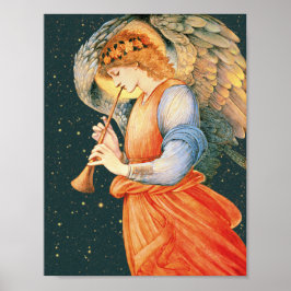 Burne-Jones Angel spielen Cardstock Poster