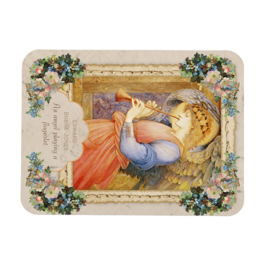 Burne-Jones Angel spielt Flageolet CC0815 Magnet (Horizontal)