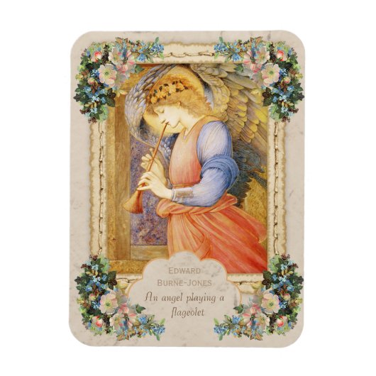 Burne-Jones Angel spielt Flageolet CC0815 Magnet (Vertikal)