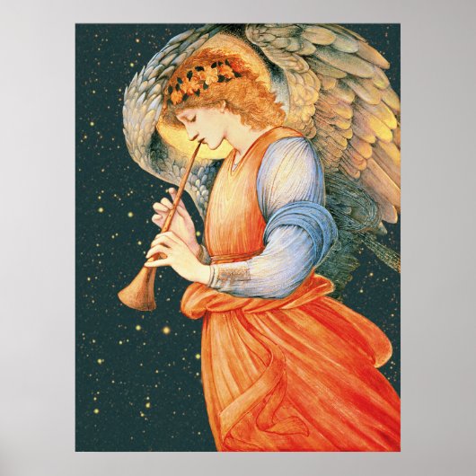 Burne-Jones Angel spielt Flageolet CC1135 Größer Poster (Vorne)