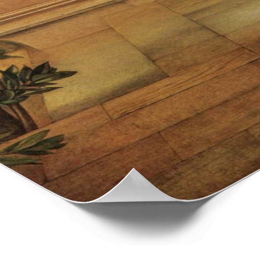 Burne-Jones Annunciation CC0433 Angel Poster (Ecke)