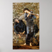 Burne-Jones - Beguiling of Merlin (Merlin, Vivian) Poster (Vorne)
