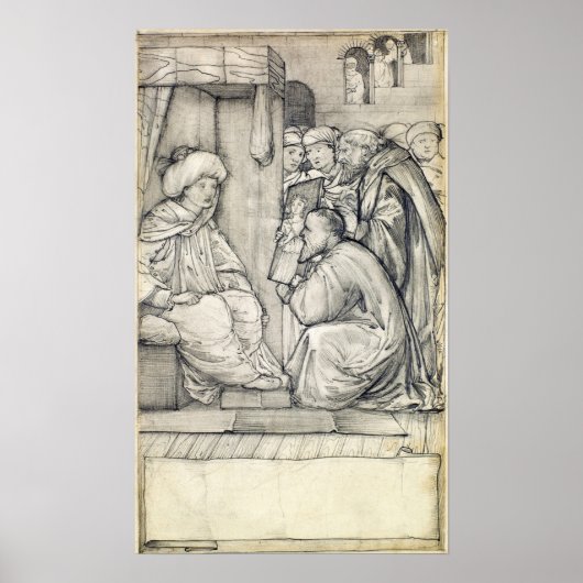 Burne-Jones - Chaucer' Mann der Gesetze Poster (Vorne)