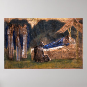 Burne-Jones - Die Geburt Christi 1887 Poster