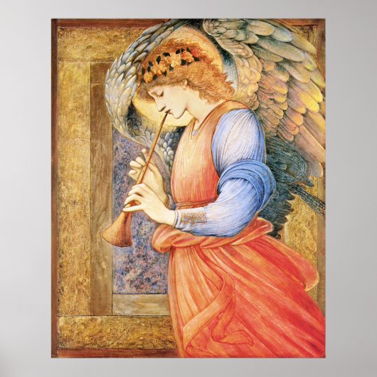 Burne-Jones Ein Engel spielt Flageolet 1878 Größer Poster (Vorne)