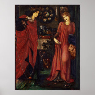 Burne-Jones - Fair Rosamund Königin Eleanor Poster
