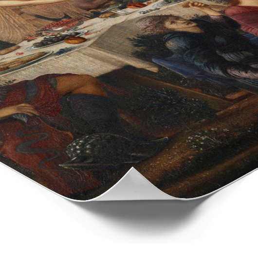 Burne-Jones - Fest des Peleus Poster (Ecke)