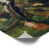 Burne-Jones - Kampf St. George tötet Dragon Poster (Ecke)