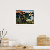 Burne-Jones - Kampf St. George tötet Dragon Poster (Küche)