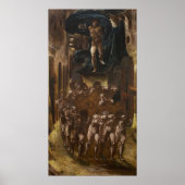 Burne-Jones - Liebe- oder Wayfaring der Liebe Poster (Vorne)