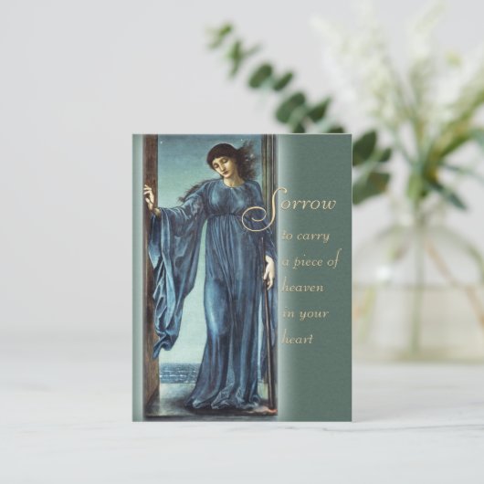 Burne-Jones Night CC0562 Comforting words Postcard Postkarte (Stehend Vorderseite)