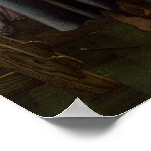 Burne-Jones - Pygmalion, Handrefrains Poster (Ecke)