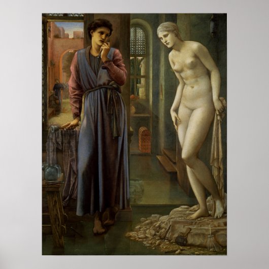 Burne-Jones - Pygmalion, Handrefrains Poster (Vorne)