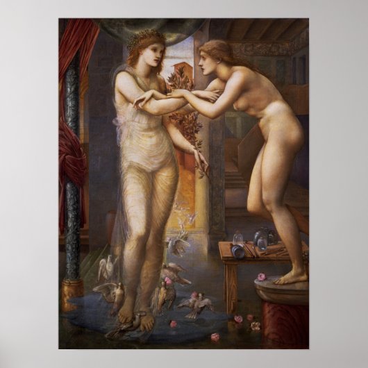 Burne-Jones - Pygmalion und Godhead Poster (Vorne)