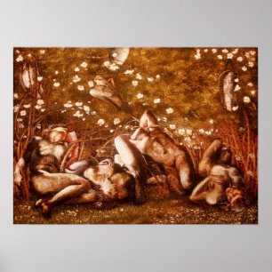 Burne-Jones - Studie für 'The Sleeping Knights' Poster