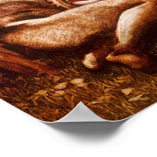 Burne-Jones - Studie über "Die schlafenden Ritter" Poster (Ecke)