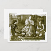 Burne-Jones The Liebe song CC0791 Pre-Raphaelite Postkarte (Vorne/Hinten)