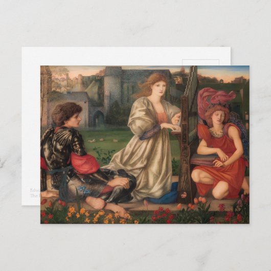 Burne-Jones The Liebe song CC0792 Pre-Raphaelite Postkarte (Vorne/Hinten)