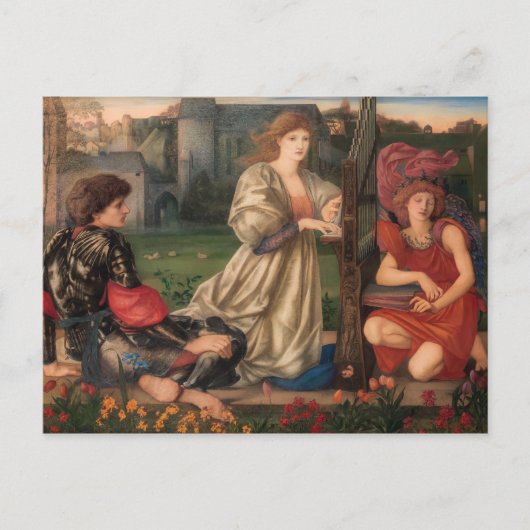Burne-Jones The Liebe song CC0792 Pre-Raphaelite Postkarte (Vorderseite)