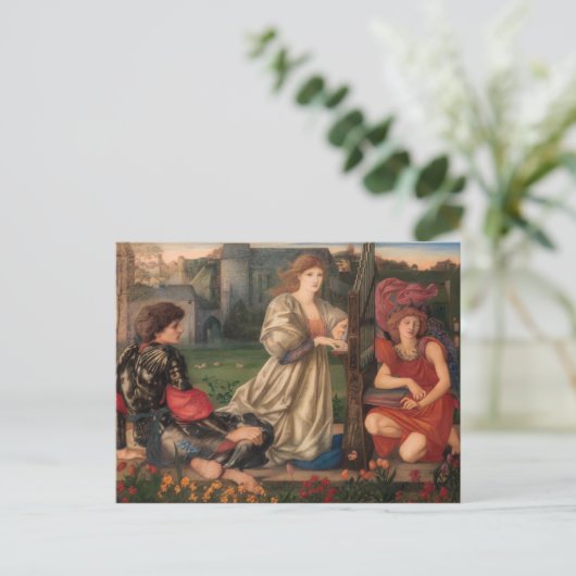 Burne-Jones The Liebe song CC0792 Pre-Raphaelite Postkarte (Stehend Vorderseite)