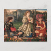 Burne-Jones The Liebe song CC0792 Pre-Raphaelite Postkarte (Vorderseite)