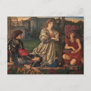 Burne-Jones The Liebe song CC0793 Pre-Raphaelite Postkarte