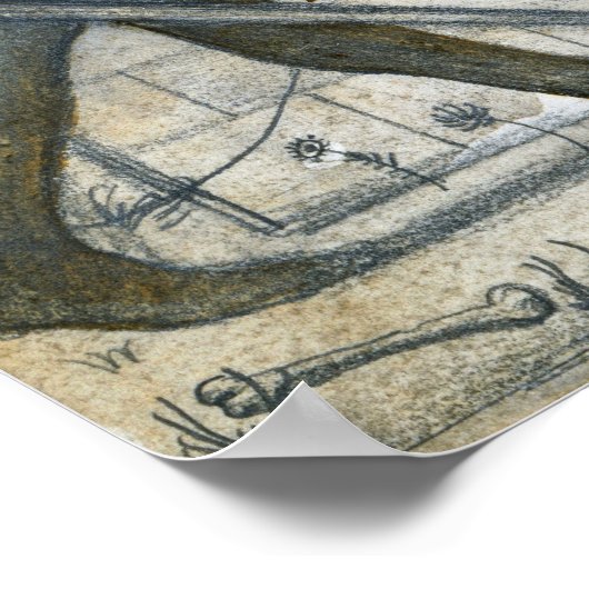 Burne-Jones - Theseus und Minotaur in Labyrinth Poster (Ecke)