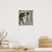 Burne-Jones - Theseus und Minotaur in Labyrinth Poster (Küche)