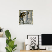 Burne-Jones - Theseus und Minotaur in Labyrinth Poster (Heimbüro)