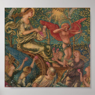 Burne-Jones, Triumph der Liebe Poster