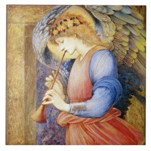 Burne-Jones Weihnachtsengel Fliese oder Trivet