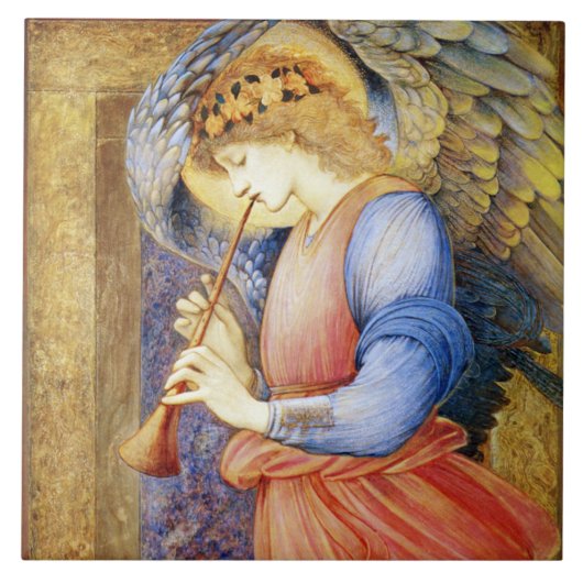 Burne-Jones Weihnachtsengel Fliese oder Trivet (Vorderseite)