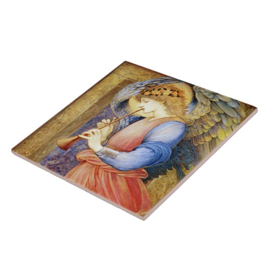 Burne-Jones Weihnachtsengel Fliese oder Trivet (Seite)