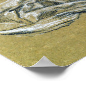 Burne-Jones - Winterstudie über Drapery Poster (Ecke)