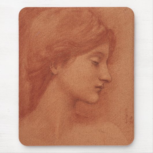 Burne-Jones Zeichnend CC0163 Mousepad (Vorne)