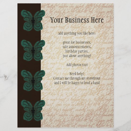 Burned Butterfly-Flyer Flyer (Vorne)