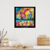 BURNEN DES CARNIVAL / Venezianische Maskentanz Poster (Küche)