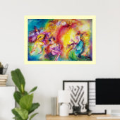 BURNEN DES CARNIVAL / Venezianische Maskentanz Poster (Heimbüro)