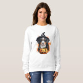 Burnese Mountain Dog Puppy Halloween Sweatshirt (Vorne ganz)