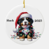 Burnese Mountain Dog Xmas Keramik Ornament (Hinten)
