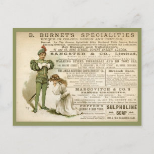 Burnet-Spezialitäten Postkarte